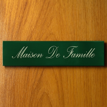 Plaque de porte en émail 20x5cm | Plaque Personnalisée