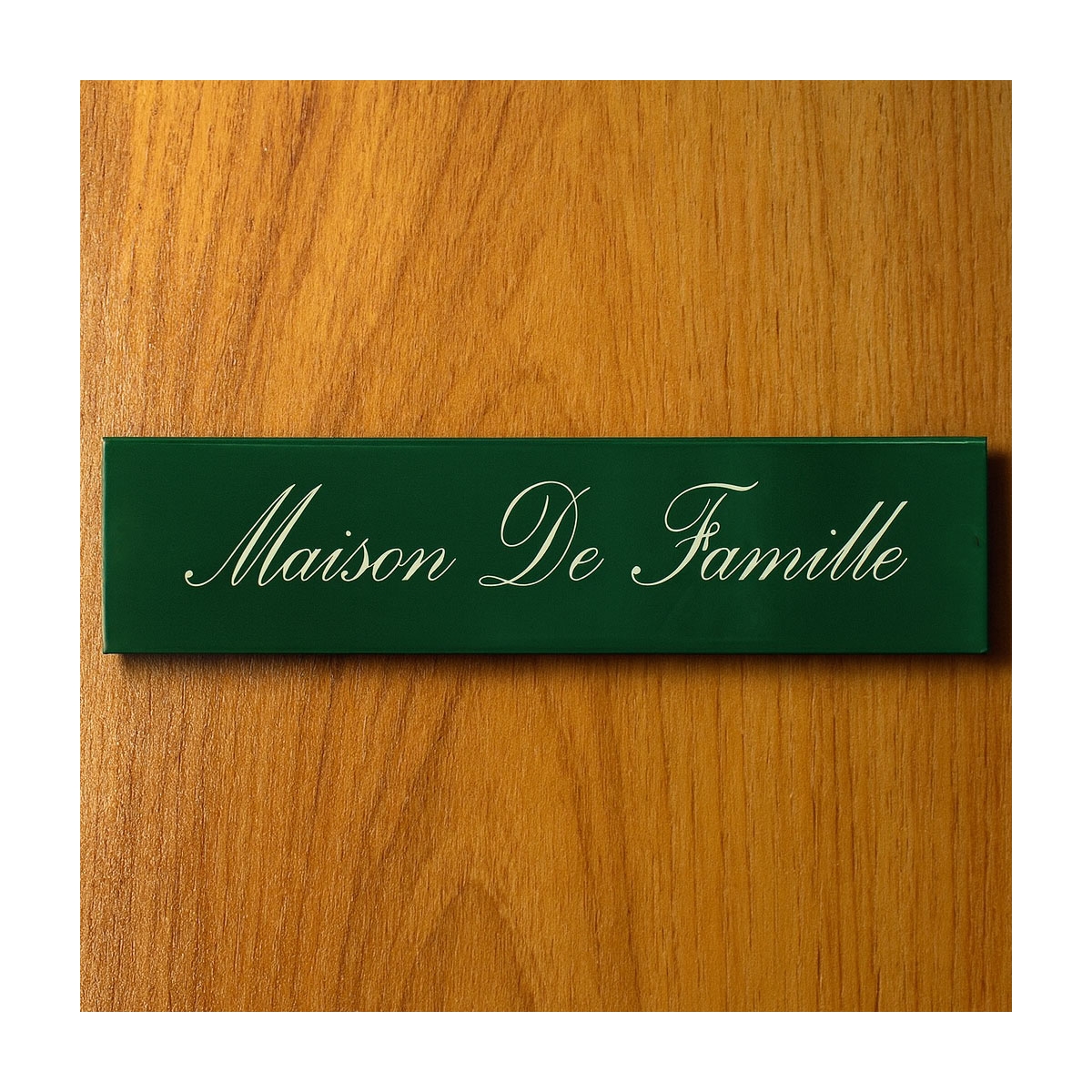 Plaque de porte en émail 20x5cm | Plaque Personnalisée