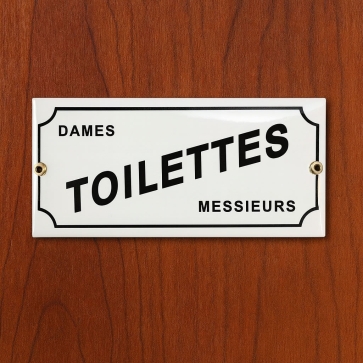 Plaque émaillée personnalisable pour pore rétro | Plaque Personnalisée