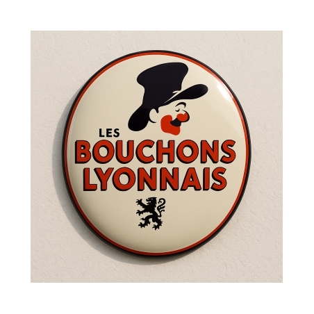 Pancarte pour restaurant ville de Lyon - sérigraphie sur tôle acier