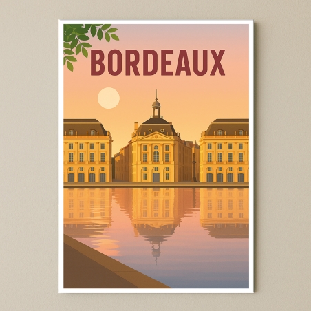 Plaque de ville Bordeaux pour décoration | Plaque Personnalisée