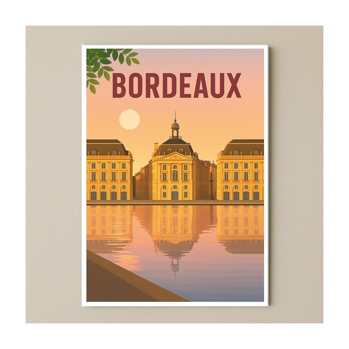 Plaque de ville Bordeaux pour décoration | Plaque Personnalisée Plaque de ville Bordeaux pour décoration | Plaque Personnalisée