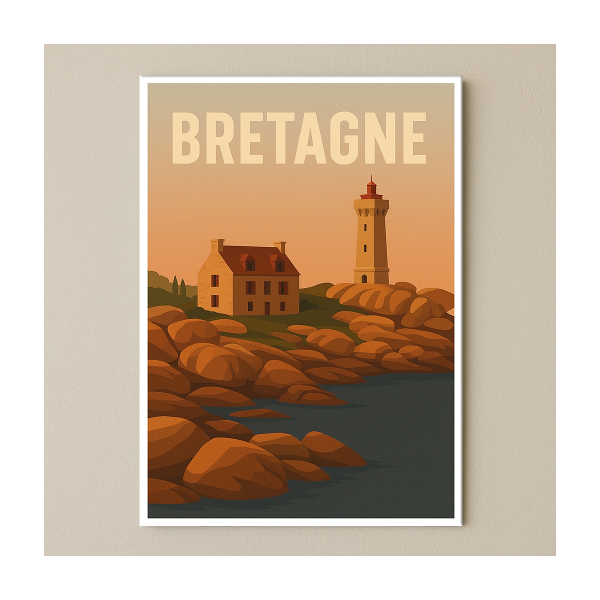 Plaque de région Bretagne pour décoration | Plaque Personnalisée Plaque de région Bretagne pour décoration | Plaque Personnalisée