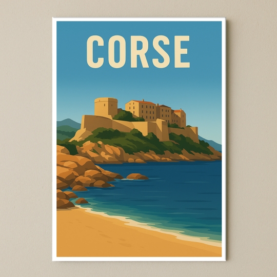 Plaque de région Corse pour décoration | Plaque Personnalisée Plaque de région Corse pour décoration | Plaque Personnalisée