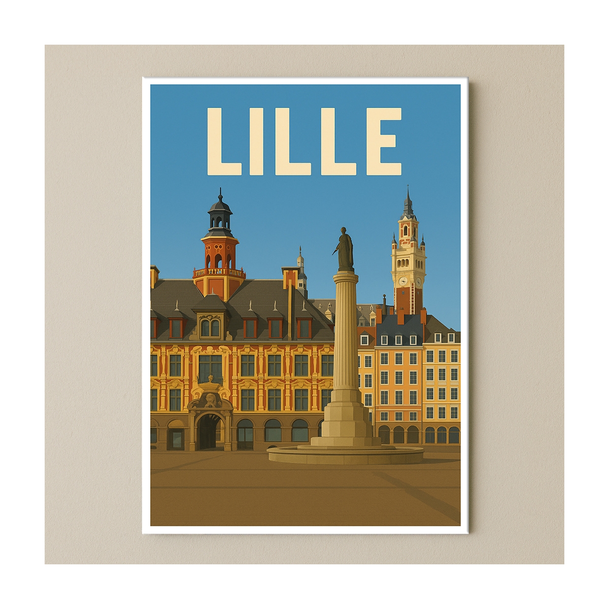 Plaque de ville Lille pour décoration | Plaque Personnalisée Plaque de ville Lille pour décoration | Plaque Personnalisée