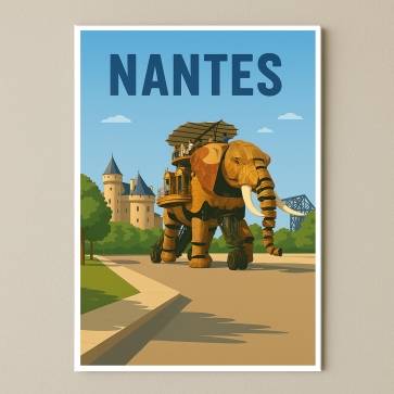 Plaque de ville Nantes pour décoration | Plaque Personnalisée