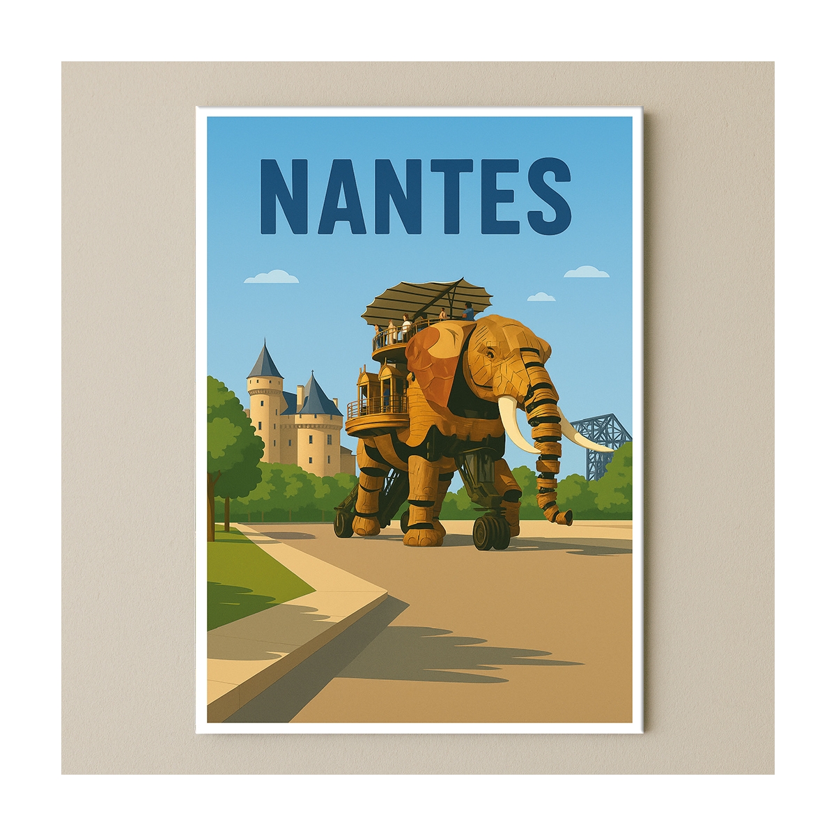 Plaque de ville Nantes pour décoration | Plaque Personnalisée Plaque de ville Nantes pour décoration | Plaque Personnalisée