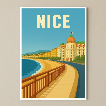 Plaque de ville Nice pour décoration | Plaque Personnalisée