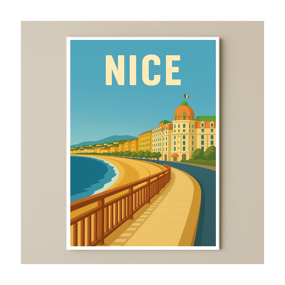 Plaque de ville Nice pour décoration | Plaque Personnalisée Plaque de ville Nice pour décoration | Plaque Personnalisée