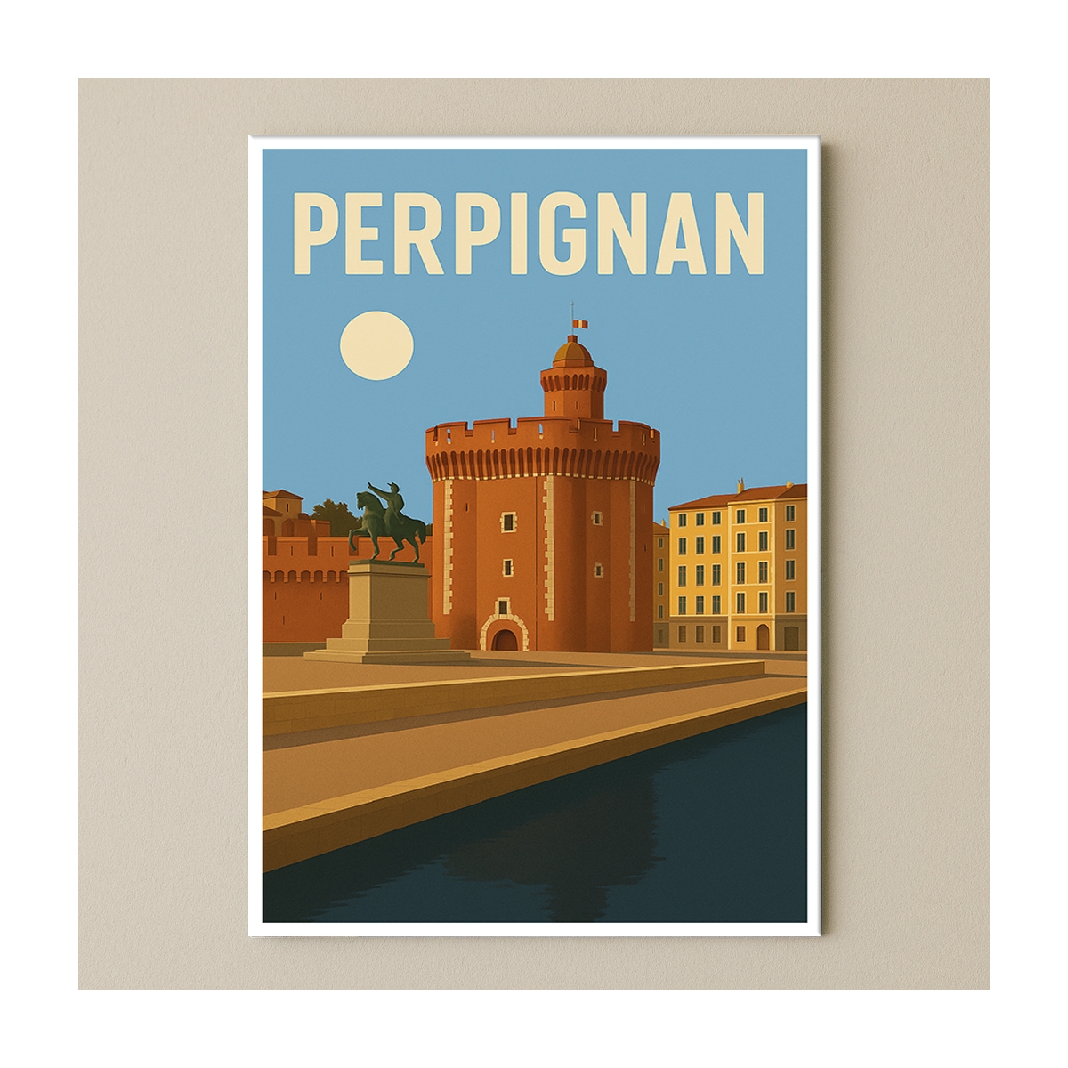 Plaque de ville Perpignan pour décoration | Plaque Personnalisée Plaque de ville Perpignan pour décoration | Plaque Personnalisée