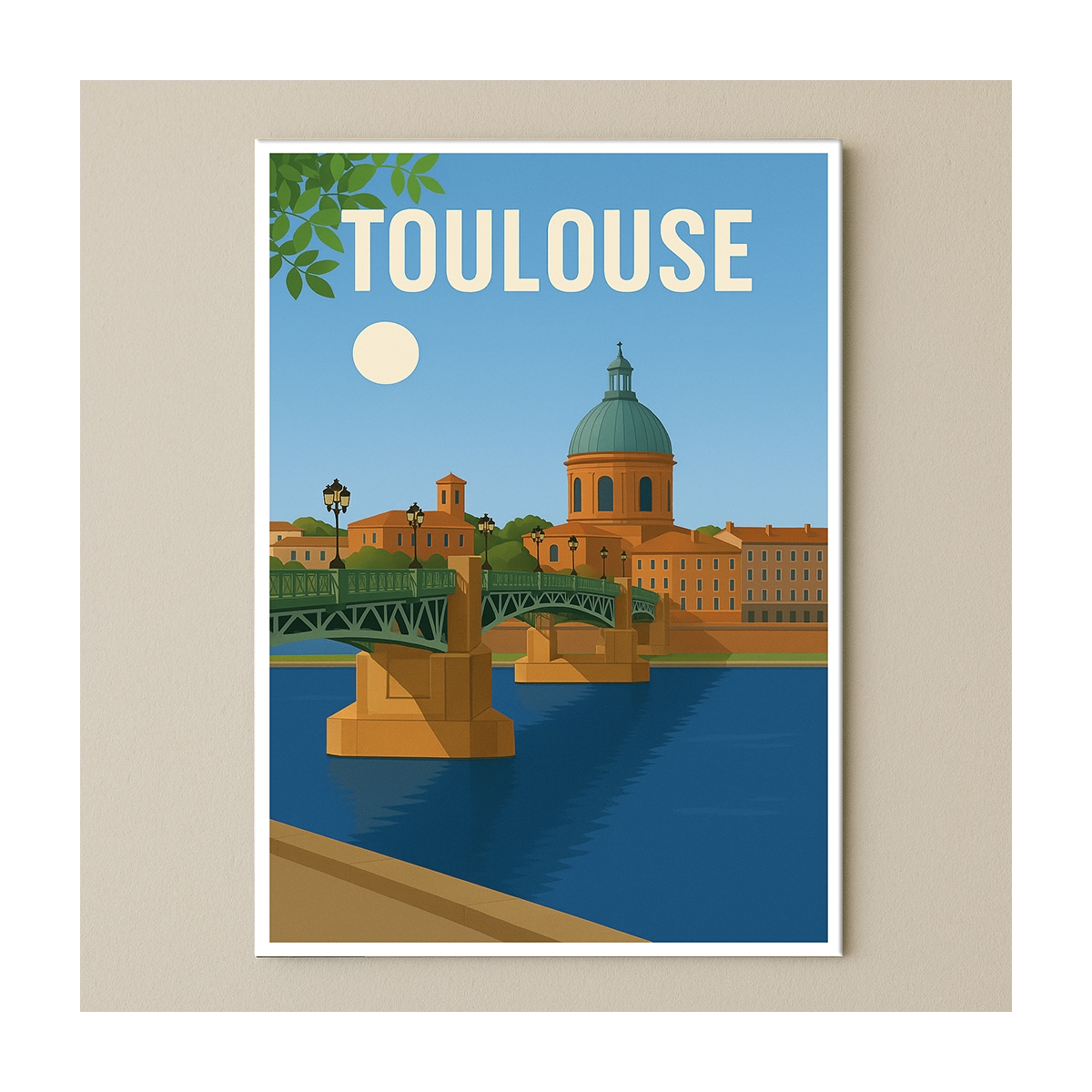 Plaque de ville Toulouse pour décoration | Plaque Personnalisée Plaque de ville Toulouse pour décoration | Plaque Personnalisée