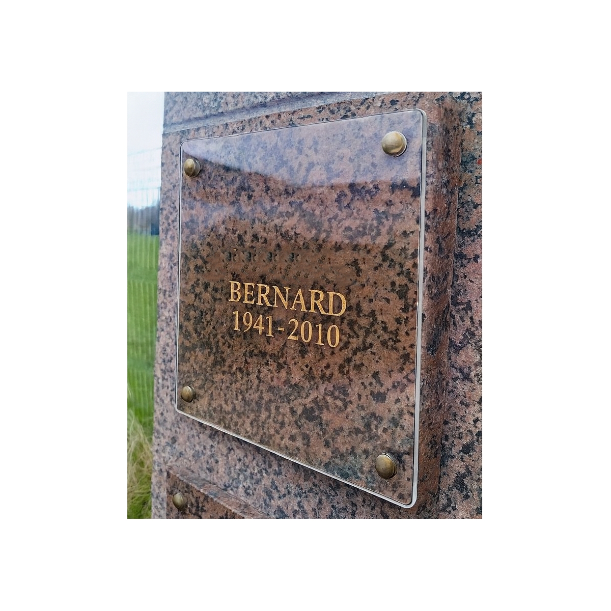 Plaque funéraire en plexiglas transparent | Plaque Personnalisée Plaque funéraire en plexiglas transparent | Plaque Personnalisée