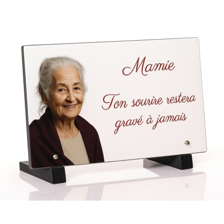 Plaque funéraire avec photo | Plaque Personnalisée