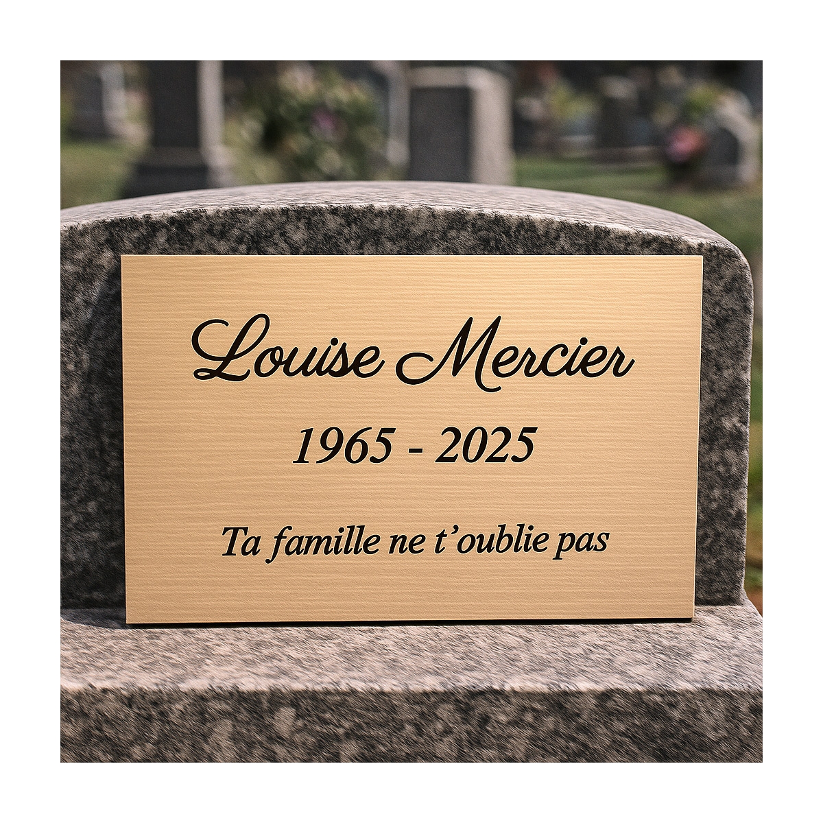Plaque funéraire acrylique | Plaque Personnalisée Plaque funéraire acrylique | Plaque Personnalisée