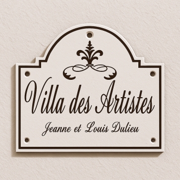 Plaque émaillée fronto rétro personnalisée | Plaque Personnalisée