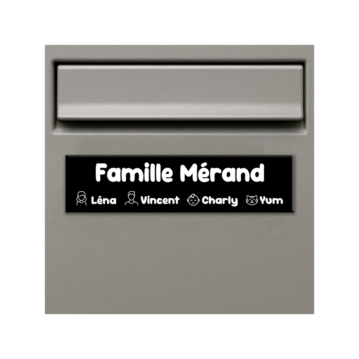 Plaque boîte aux lettres personnalisée en plastique | Plaque Personnalisée Plaque boîte aux lettres personnalisée en plastique | Plaque Personnalisée