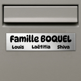 Plaque boîte aux lettres personnalisée en métal | Plaque Personnalisée