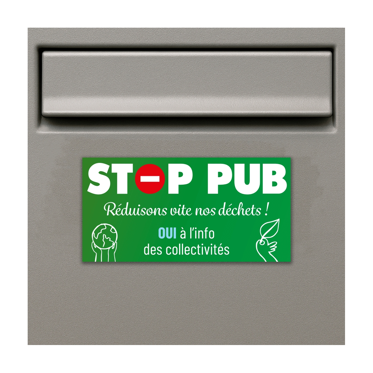 Adhésif stop pub pour boîte aux lettres | Plaque Personnalisée Adhésif stop pub pour boîte aux lettres | Plaque Personnalisée