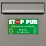 Adhésif stop pub pour boîte aux lettres | Plaque Personnalisée Adhésif stop pub pour boîte aux lettres | Plaque Personnalisée