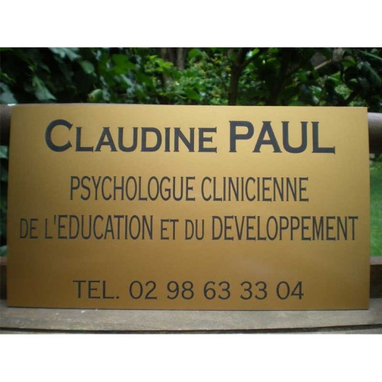 plaque acrylique or
