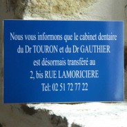 Plaque laqué bleue
