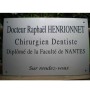 Plaque plastique argent professionnelle