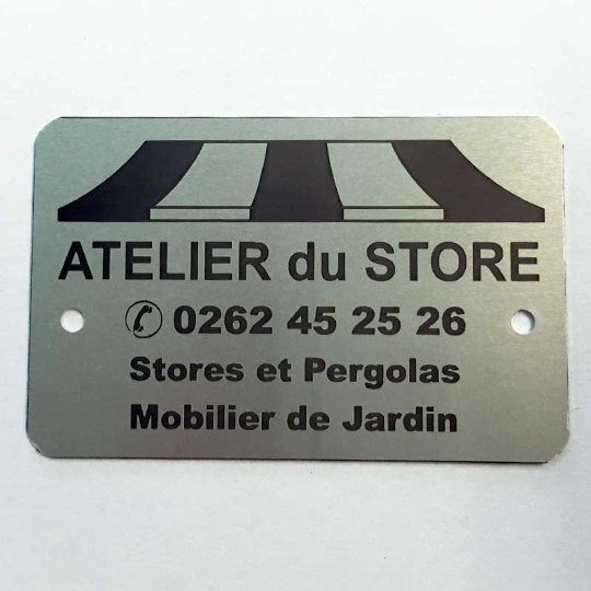 Plaque tare alu Plaque tare alu