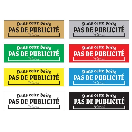 plaques pas de pub plaques pas de pub
