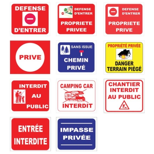Signalétique accès interdit Signalétique accès interdit