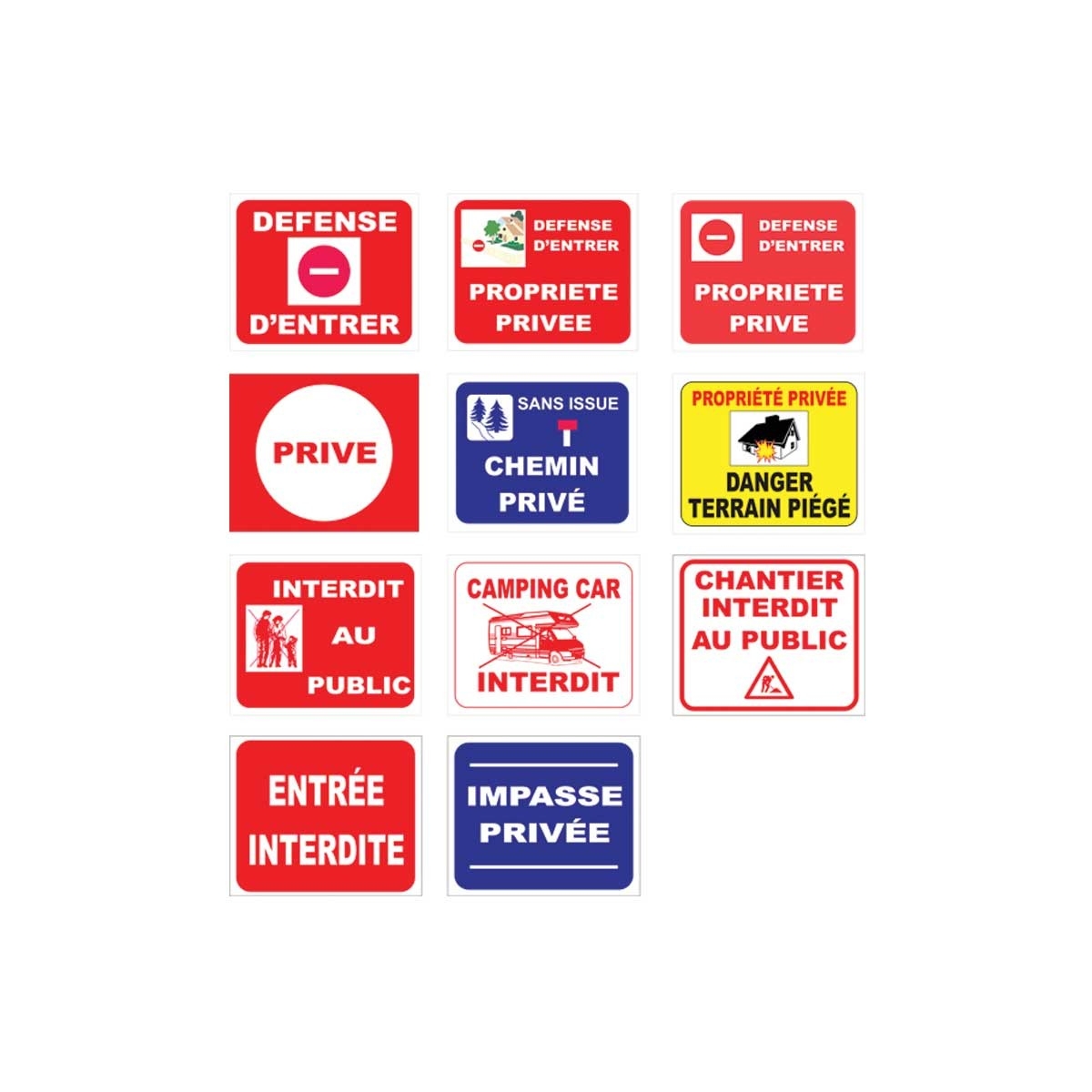 Signalétique accès interdit Signalétique accès interdit