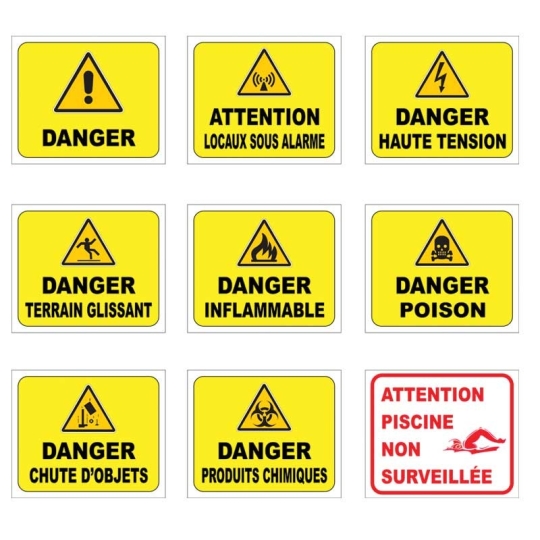 Signalétique danger Signalétique danger