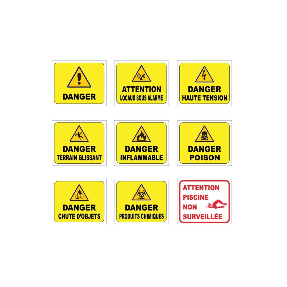 Signalétique danger Signalétique danger