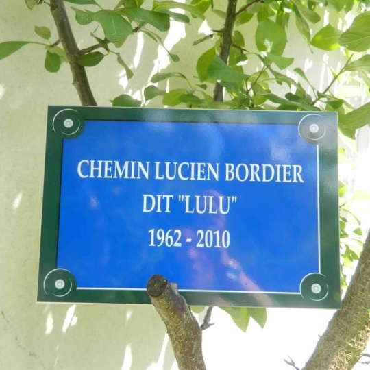 Plaque parisienne alu cadeau