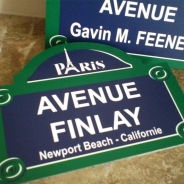 Plaque de fronton spécial Paris | Plaque Personnalisée