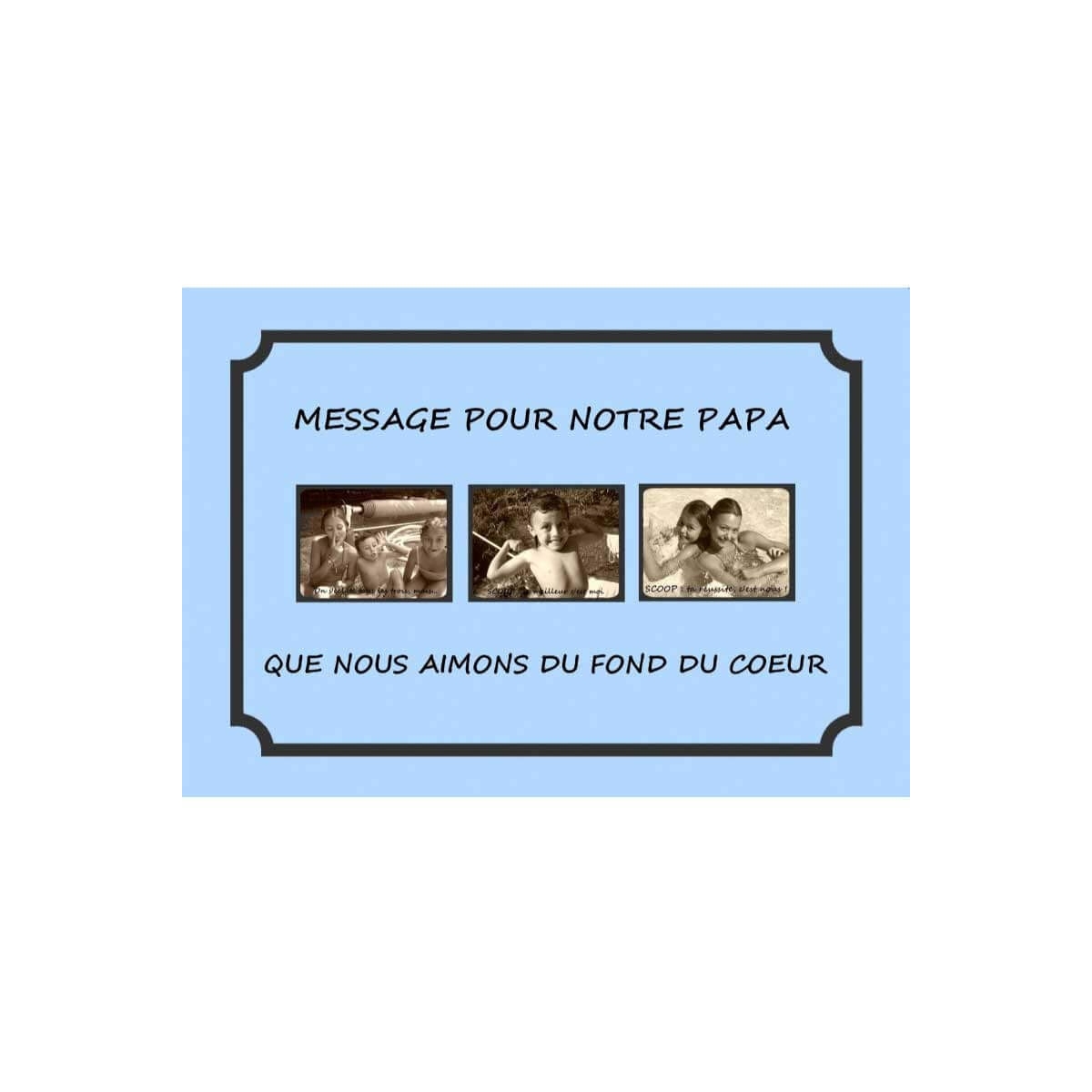 Plaque cadeau photo souvenir