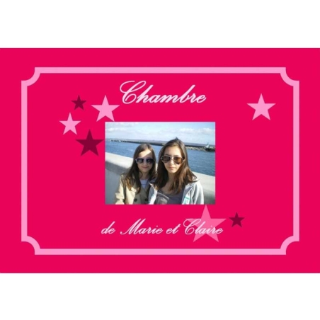 Le cadeau personnalisé pour les stars en herbe - Plaque de rue + photo