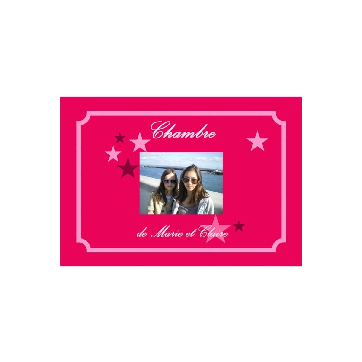 Le cadeau personnalisé pour les stars en herbe - Plaque de rue + photo Le cadeau personnalisé pour les stars en herbe - Plaque de rue + photo