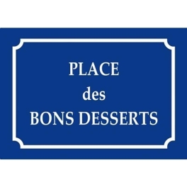 plaque de rue magnétique