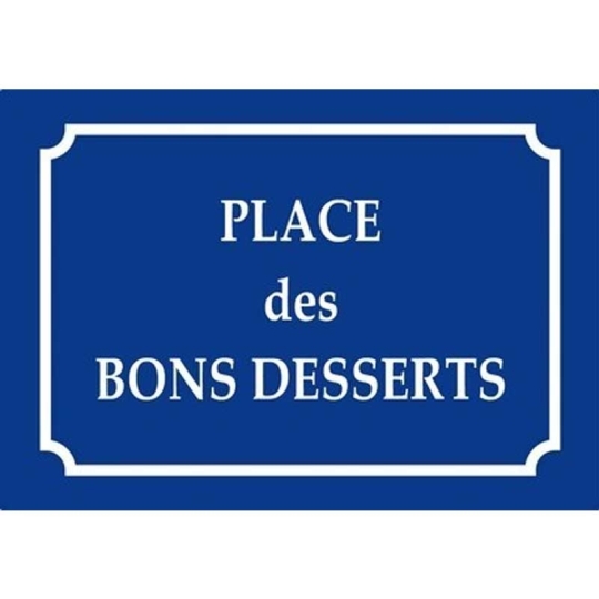 plaque de rue magnétique