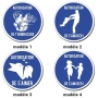 Plaque autorisation de s'amuser - s'embrasser - de s'aimer - en PVC Plaque autorisation de s'amuser - s'embrasser - de s'aimer - en PVC